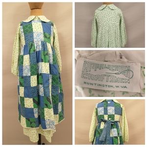 Vintage Patchwork Calico Cottagecore Girls Dress by Appalachian Craftsman USA md